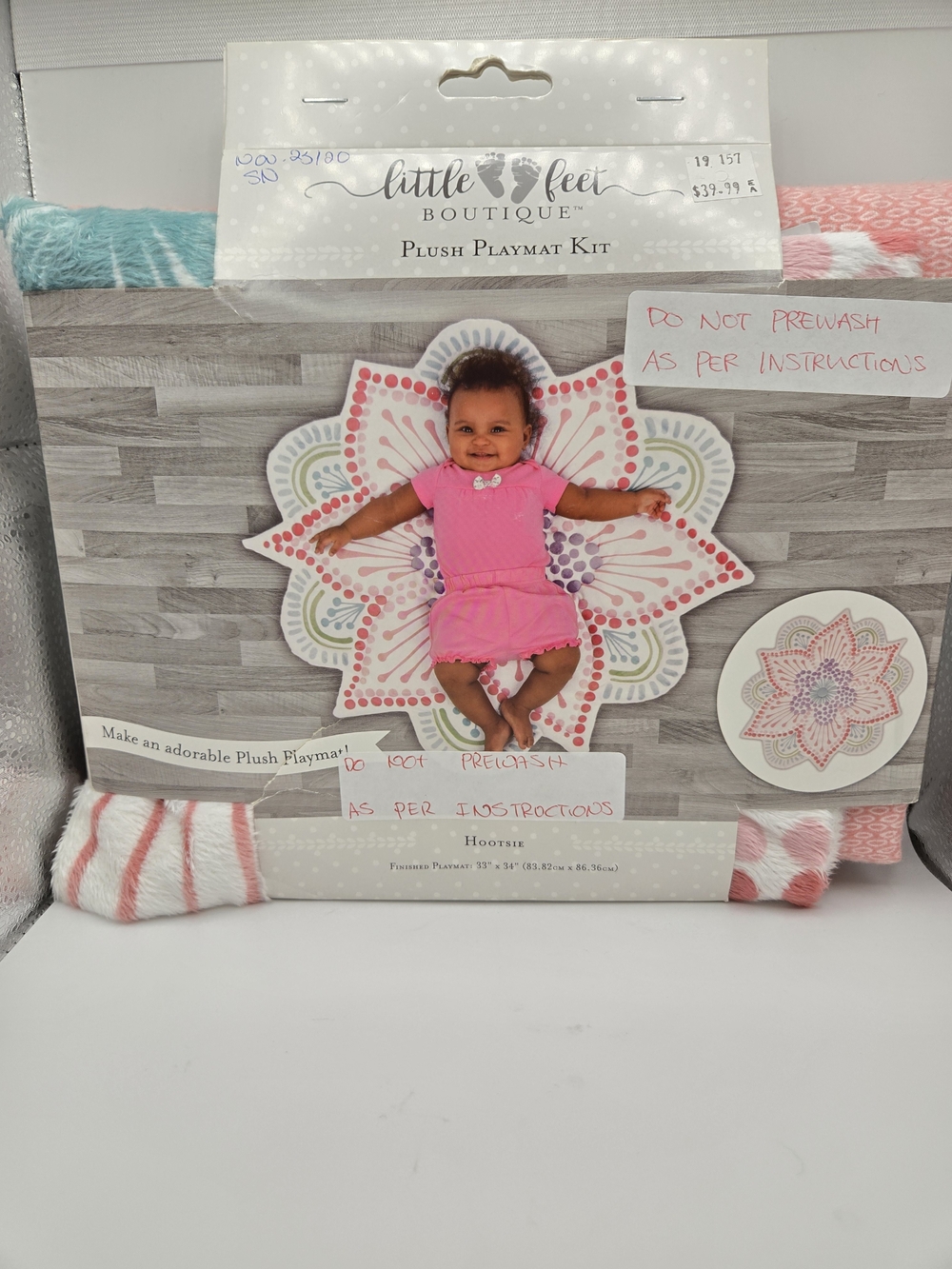 Plush Playmat Kit - Pink Hootsie